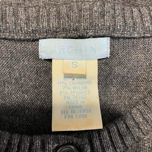 Urchin Size Small Cardigan Button Up Silk Blend - Picture 4 of 5